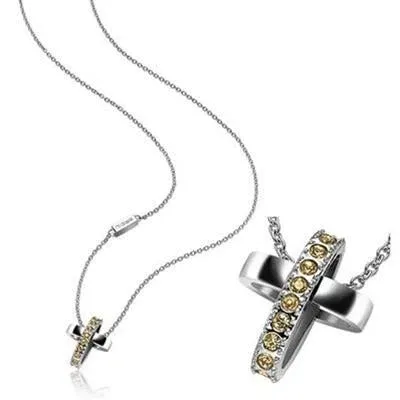 Breil Jewels Charming Cross (swarovski Crystals) In Metallic