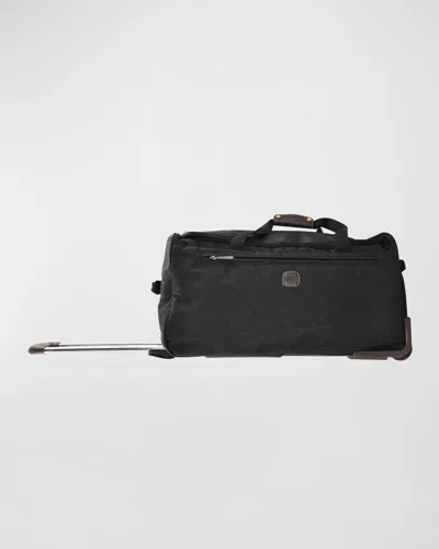 Bric's Siena Rolling Duffel, 28" In Black/espresso Trim