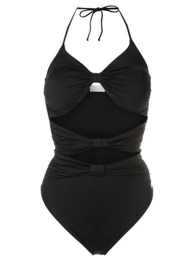 Brigitte Cut-out One-piece Swimsuit In Black