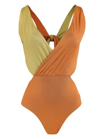 Brigitte Luna Duo Swimsuit In Orange