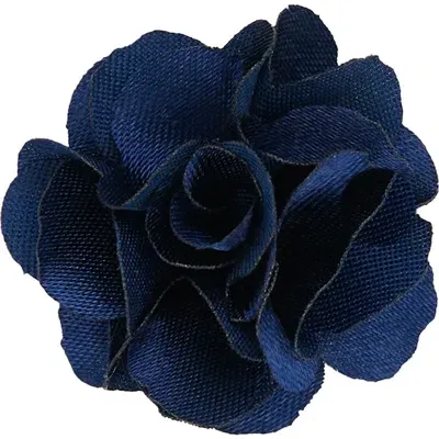 Brooklyn Brigade Floral Lapel Pin In Blue