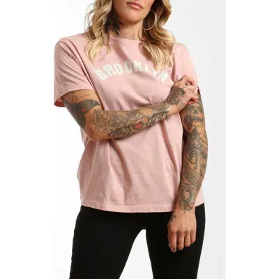 Brooklyn Industries Birds Graphic T-shirt In Pale Mauve