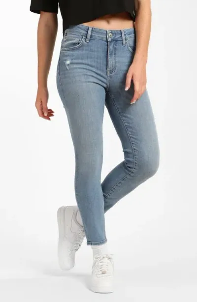 Brooklyn Industries Coco Distressed Ankle Skinny Jeans In Light Denim