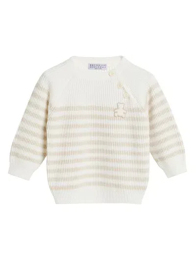 Brunello Cucinelli Baby Bernie Jumper In Neutrals