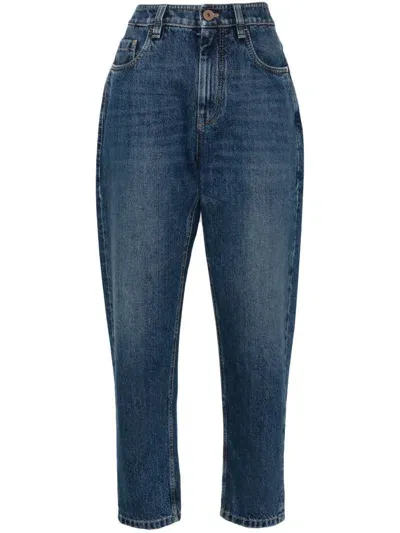 Brunello Cucinelli Boyfriend-cut Jeans In Blue