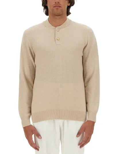 Brunello Cucinelli Cashmere Sweater In Beige