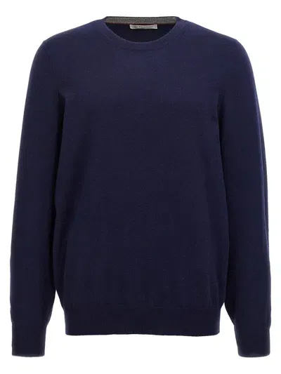 Brunello Cucinelli Cashmere Sweater In Blue