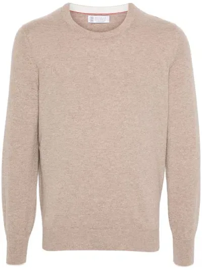 Brunello Cucinelli Cashmere Sweater In Grey