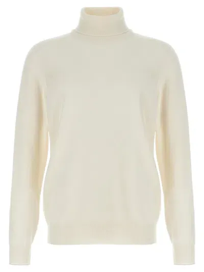 Brunello Cucinelli Cashmere Turtleneck Sweater Sweater, Cardigans White