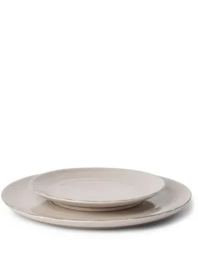 Brunello Cucinelli Ceramic Dining Plate In Brown