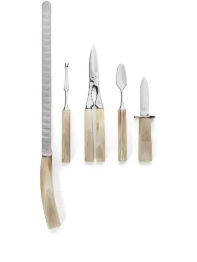 Brunello Cucinelli Crudités Cutlery (set Of Five) In Neutrals