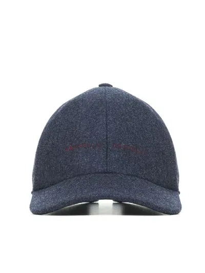 Brunello Cucinelli Hats In Blue