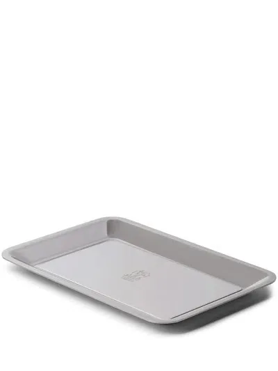 Brunello Cucinelli Logo-engraved Tray In Grey