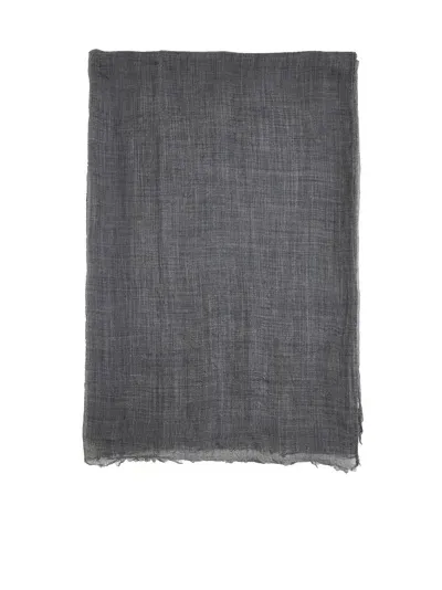 Brunello Cucinelli Scarfs In Grey