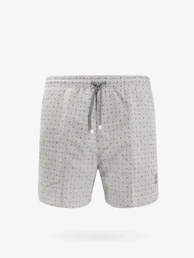 Brunello Cucinelli Swim Trunk In Grey