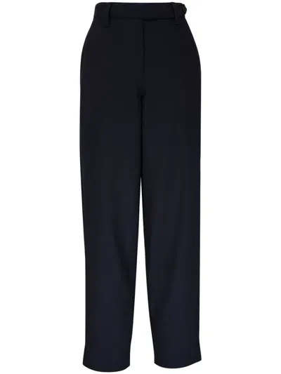 Brunello Cucinelli Tapered-leg Virgin Wool Trousers In Blue