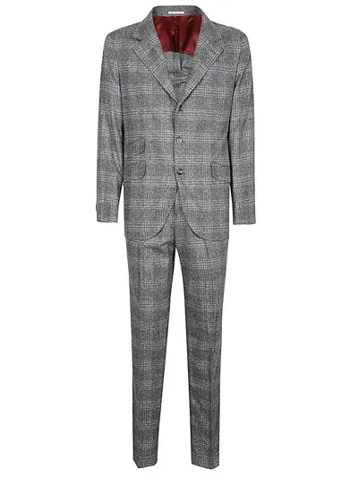 Brunello Cucinelli Wool And Silk Blend Single Breasted Suit