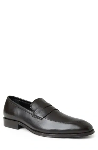 Bruno Magli Maioco Penny Loafer In Dark Brown