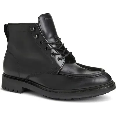 Bruno Magli Scotty Lugged Moc Toe Combat Boot In Black