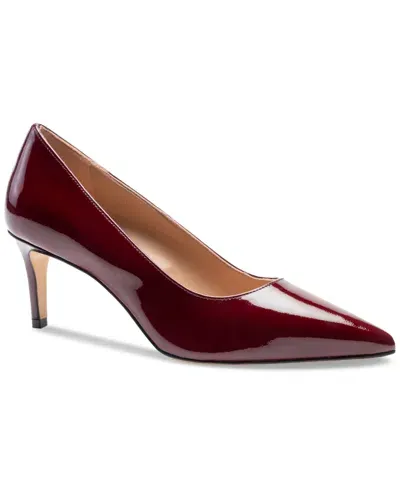 Bruno Magli Tara Pointed Toe Pump In Bordeaux Patent