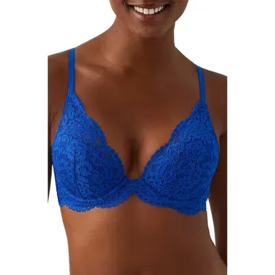 B.tempt'd By Wacoal B. Tempt'd By Wacoal Ciao Bella Plunge Contour Bra In Surf Blue