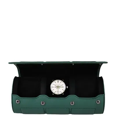 Buben & Zörweg Leather Nitro 3 Watch Case In Green