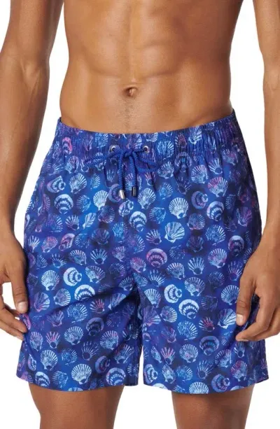 Bugatchi Cosmo Swim Trunks In Night Blue