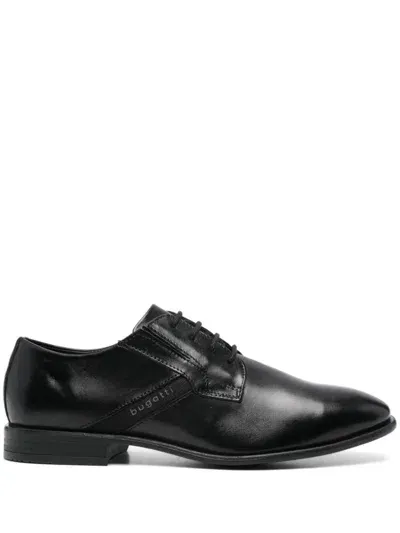 Bugatti Leather Derby Shoes In Black