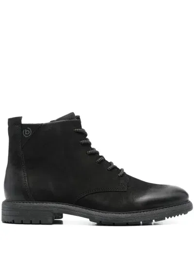 Bugatti Square-toe Ankle Boots In Black