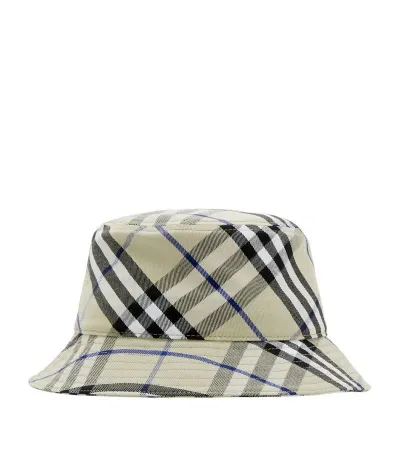 Burberry Vintage Check Bucket Hat In Neutrals