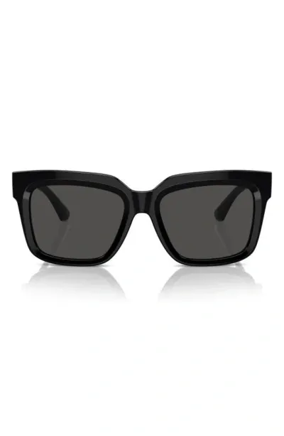 Burberry Tb Evolution Acetate Square Sunglasses In Black