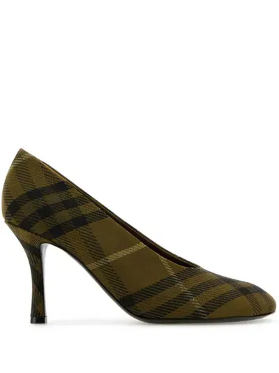 Burberry 80mm Check-print Pumps In Multi