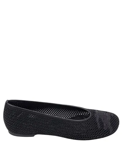 Burberry Ballet Flats In Black