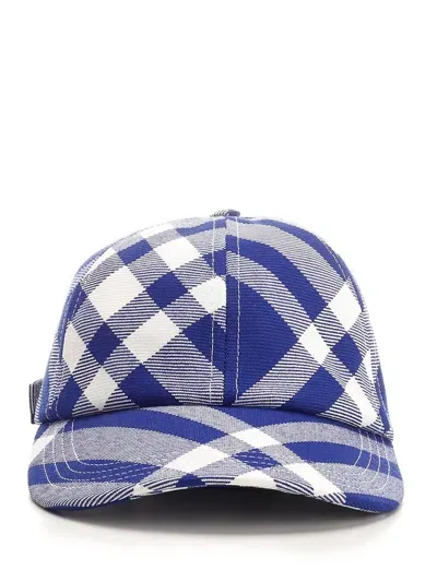 Burberry Baseball Hat In White