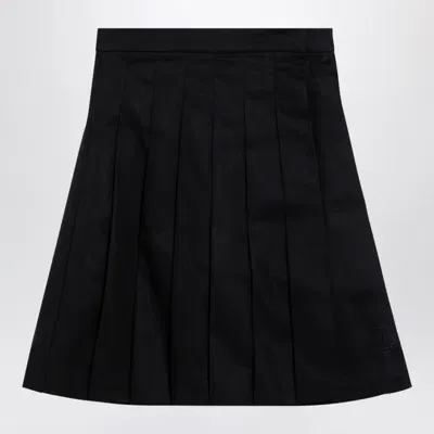 Burberry Kids' Black Cotton-blend Skirt