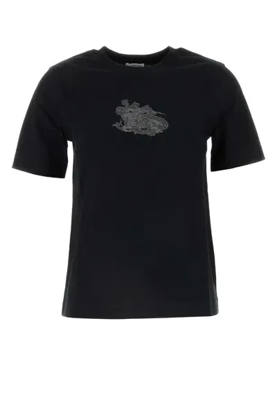 Burberry Black Cotton T-shirt