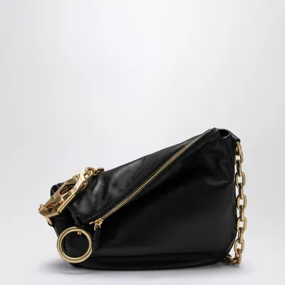 Burberry Black Leather Knight Small Shoulder Bag