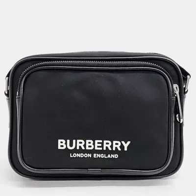 Pre-owned Burberry Black Nylon Paddy Crossbody Bag