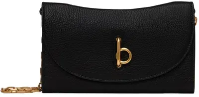 Burberry Black Rocking Horse Chain Strap Wallet Bag