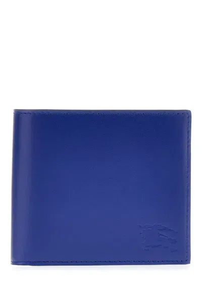 Burberry Blue Leathet Wallet In Knight