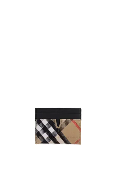 Burberry Book  Snip Checkbook Card In Beige