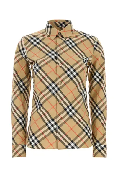 Burberry Shirts In Beige