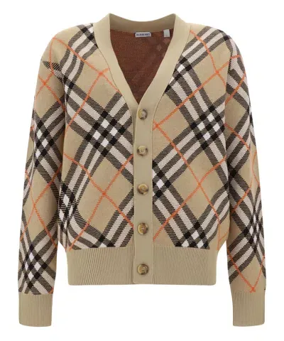 Burberry Cardigan In Beige