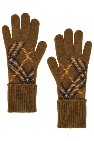 Burberry Cashmere Gloves In Shrew