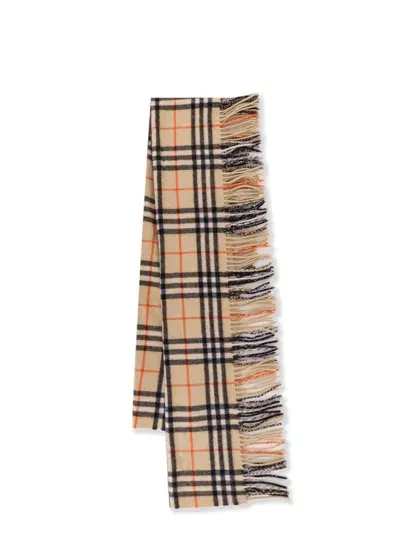 Burberry Cashmere Scarf In Cream