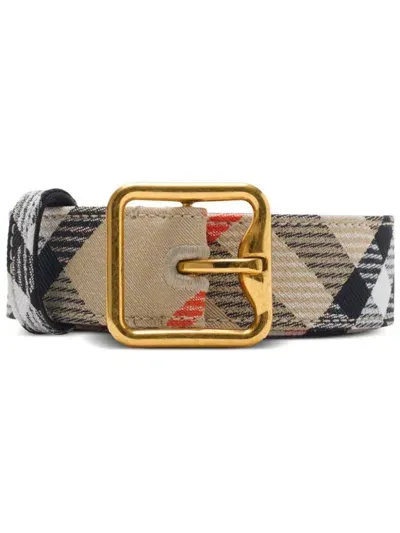 Burberry Check B-line Belt In Neutrals