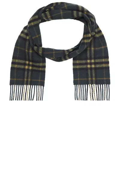 Burberry Check Cashmere Scarf In Shadow