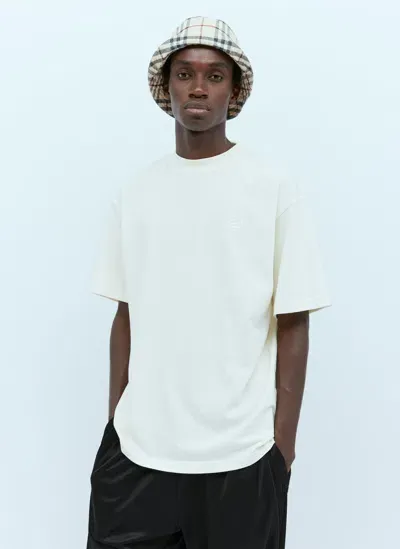 Burberry Check Cotton Bucket Hat In Beige