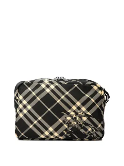 Burberry Check Crossbody Bags Black