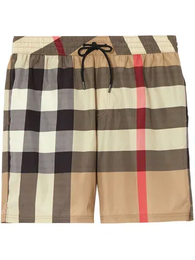 Burberry Check Drawcord Swim Shorts